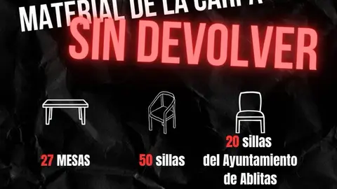 Material extraviado tars las Fiestas de Fusti&ntilde;ana 2026