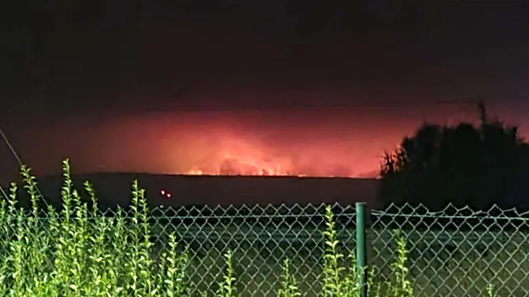 Vista del Incendio del Moncayo desde Ribaforada 1