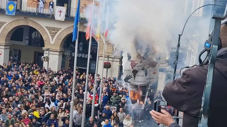 Quema del Volatín de Tudela 2024