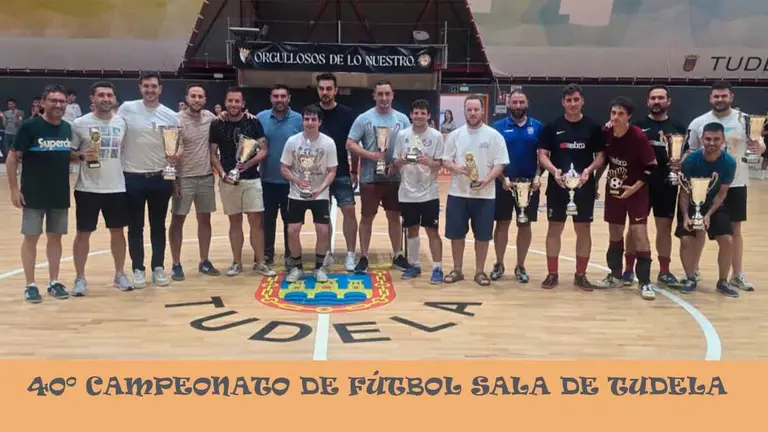 Premiados en el 40º Campeonato de Fútbol Sala de Tudela