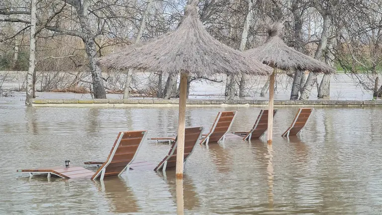 Tudela. Crecida R&iacute;o Ebro 15-2-26 a las 15 h (1)