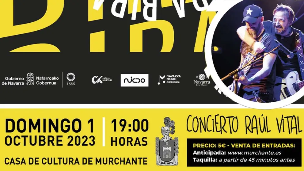 El ciclo Girando por Navarra lleva el concierto de Raúl Vital a Mruchante