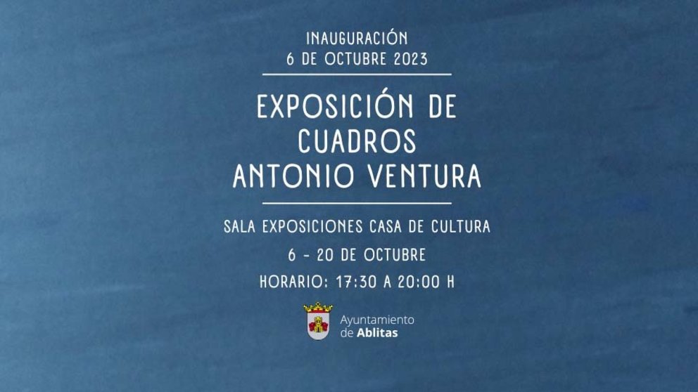 Inauguración Exposicioón de cuadros de Antonio Ventura en Ablitas
