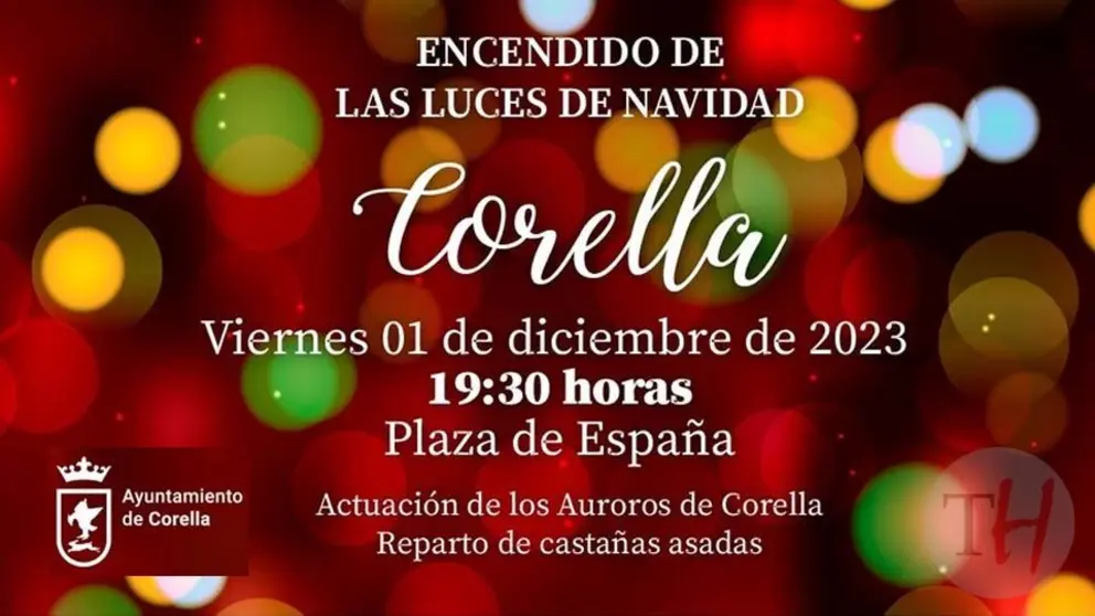 Encendido de las luces de navidad en Corella 2023