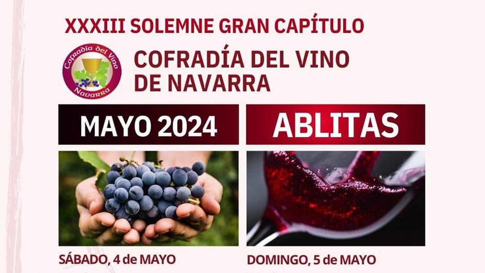 Solemne gran capítulo de la Cofradía del Vino de Navarra 2024 en Ablitas