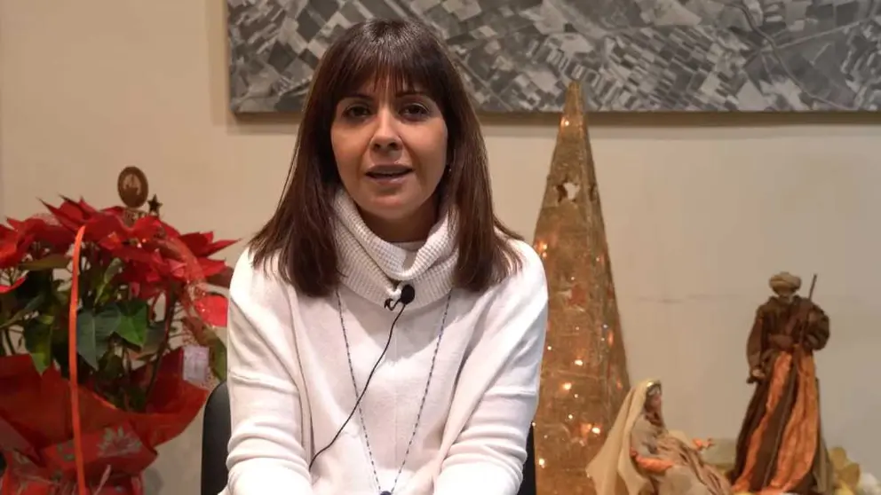 Mayte Espinosa en su mensaje navide&ntilde;o 2025 en TeleRibera