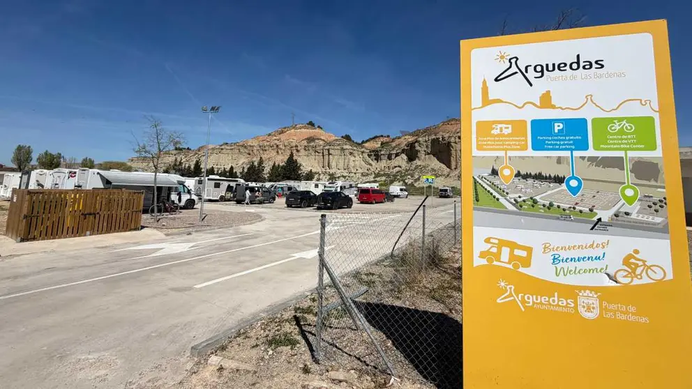 Nueva &aacute;rea de autocaravanas en Arguedas