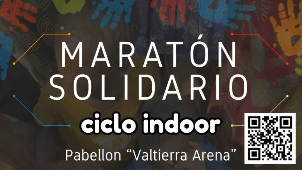 Marat&oacute;n solidario ciclo indoor 2026 en Valtierra (1)