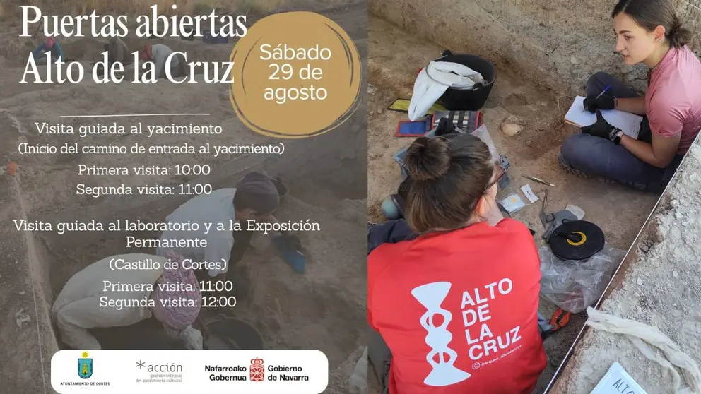 Puertas abiertas al Yacimiento del Alto de la Cruz en Cortes