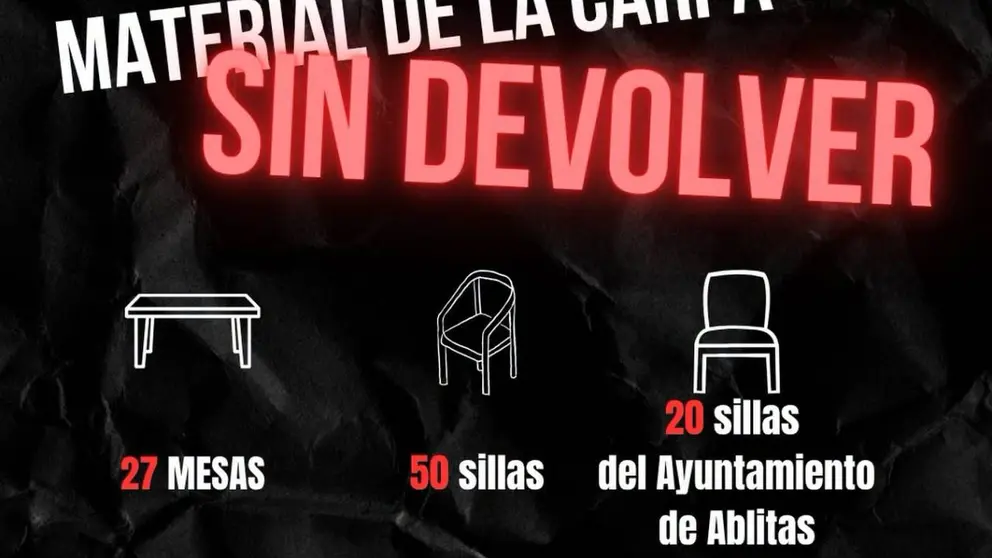 Material extraviado tars las Fiestas de Fusti&ntilde;ana 2026