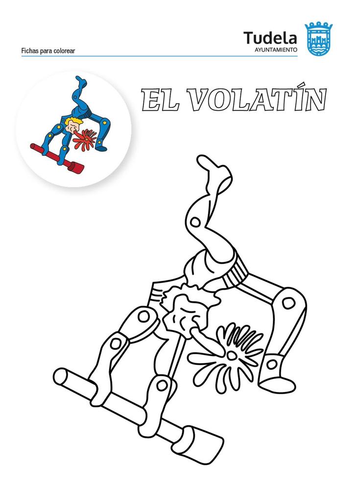 El Volatín para colorear