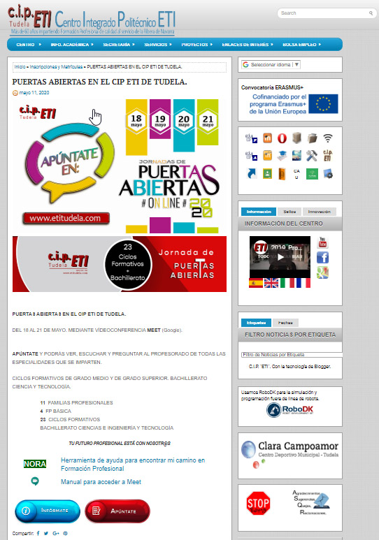 ETI Tudela Puertas Abiertas