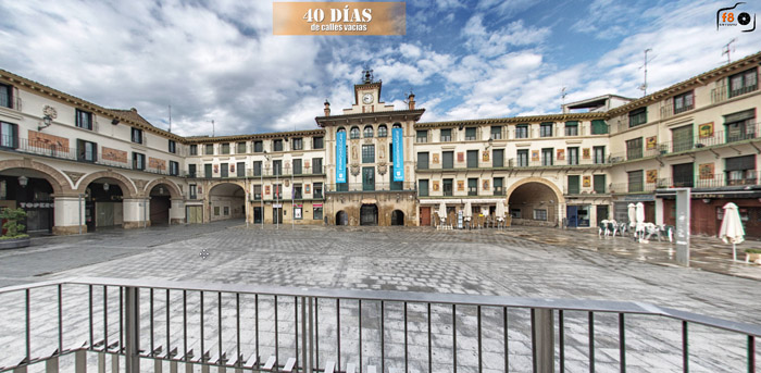 Plaza Nueva de Tudela Vacía