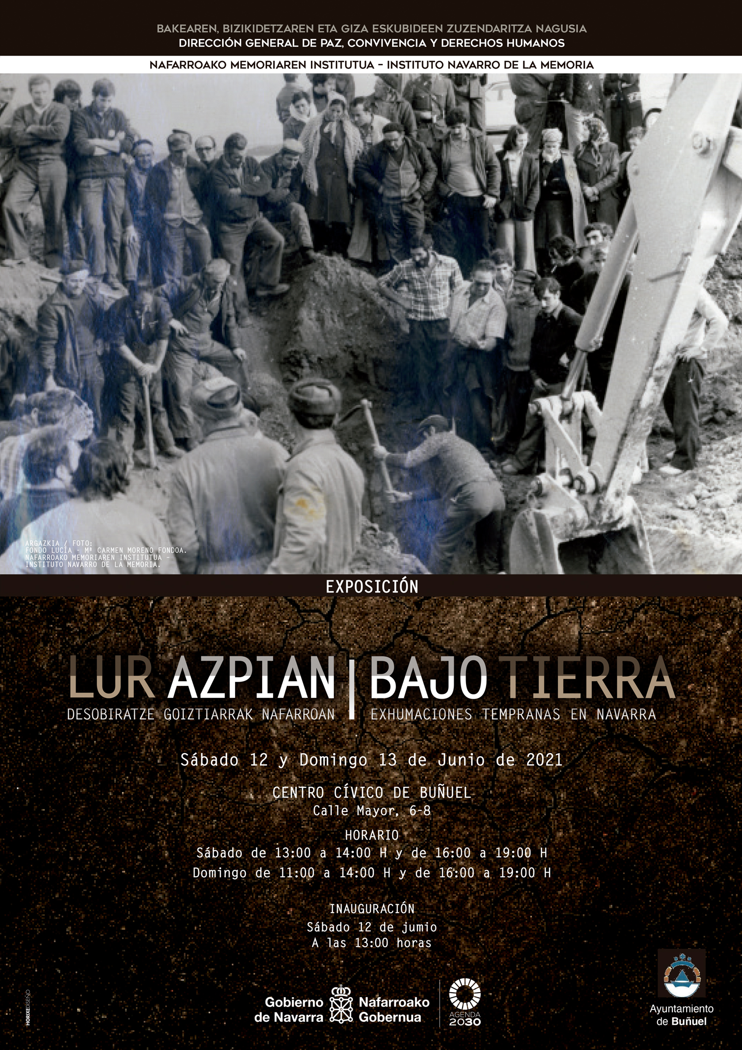 cartel BAJO TIERRA buñuel 2021