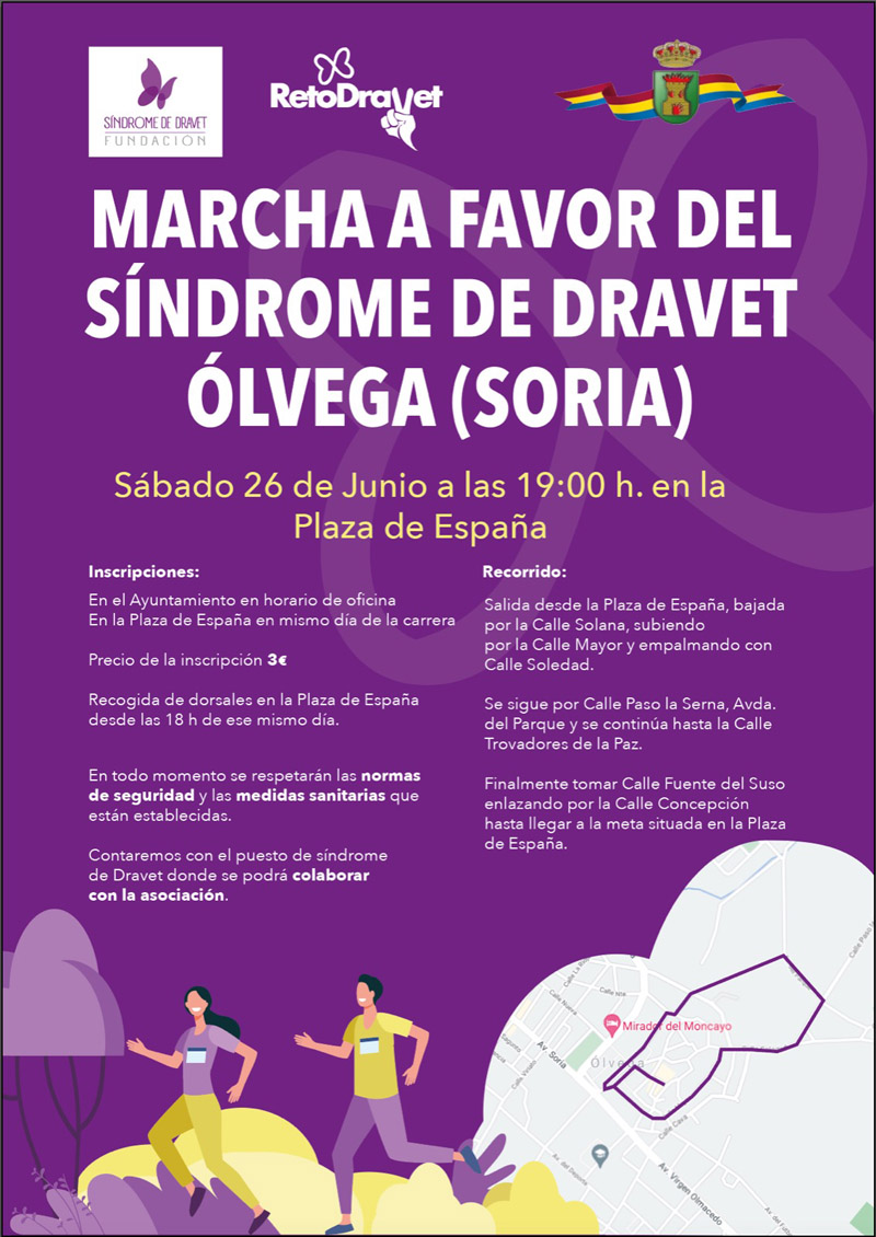 Ólvega marcha a favor del Síndrome de Dravet