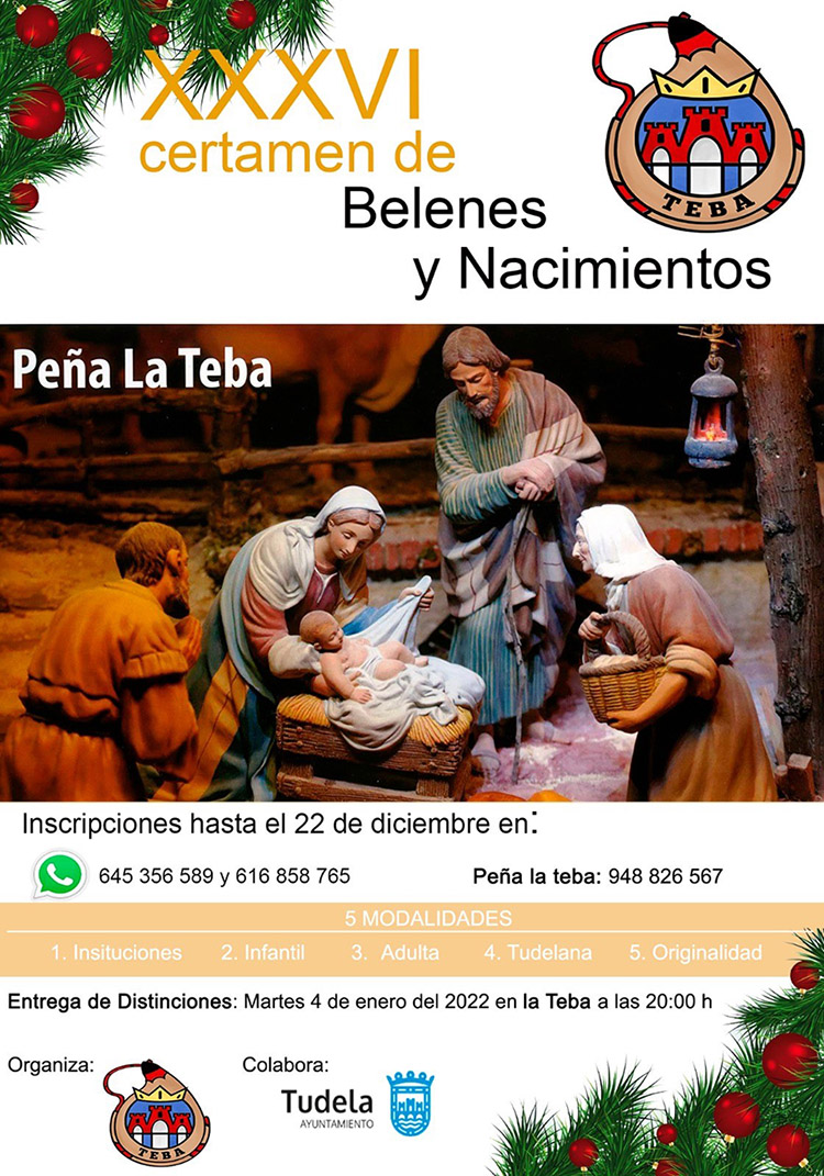 CARTEL CERTAMEN DE BELENES PEÑA LA TEBA 2021