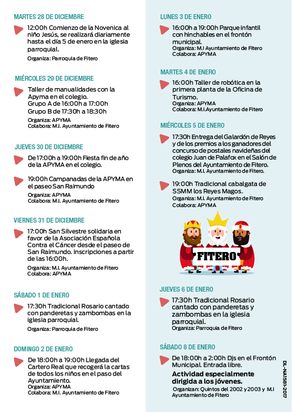 2 Actos en Fitero navidad 2021