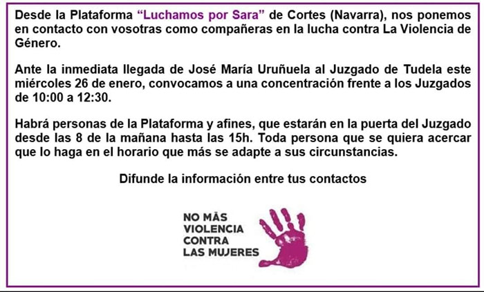 plataforma luchamos por sara