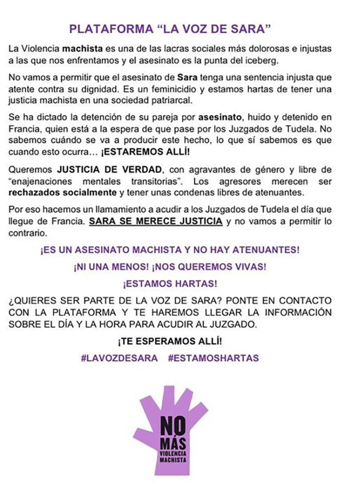 plataforma luchamos por sara2