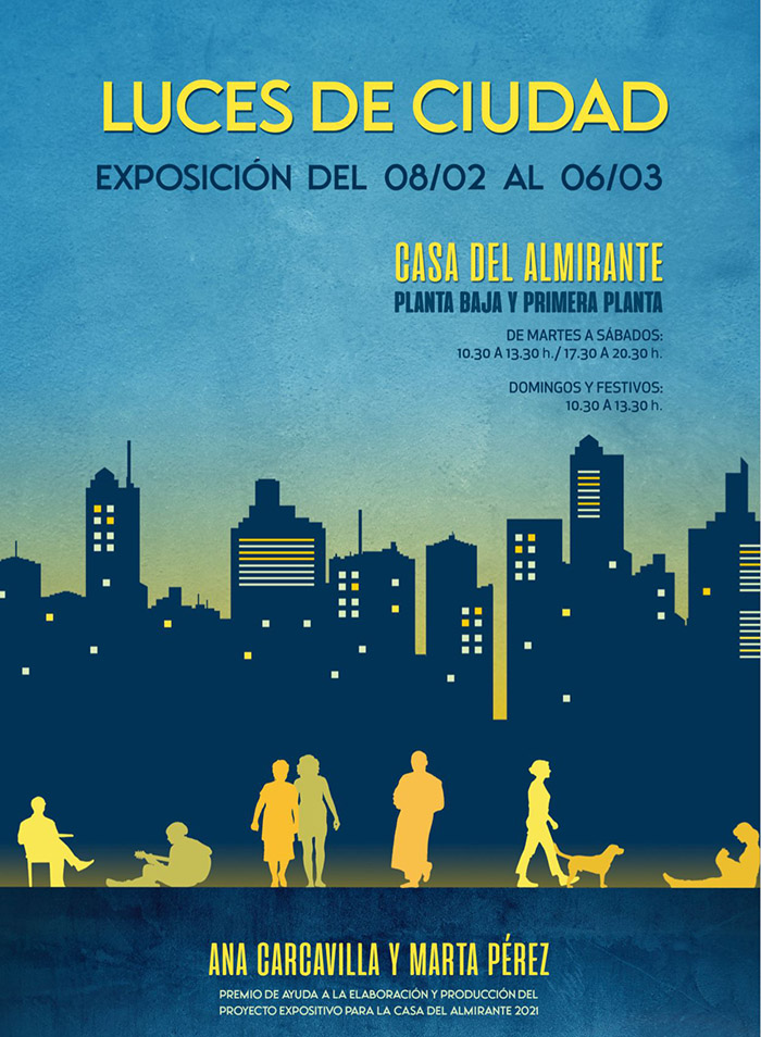 cartel luces ciudad