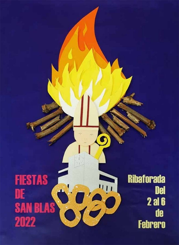 Cartel Ribaforada San Blas 2022