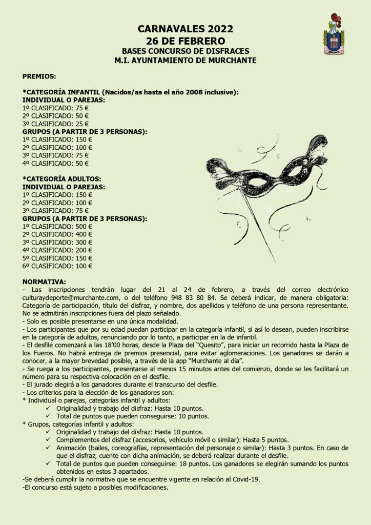 Programa Carnavales 2022 Murchante