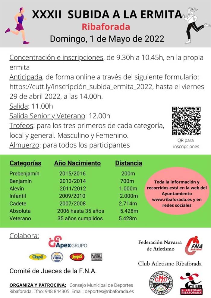 Subida a la Ermita Ribaforada 1 de mayo 2022