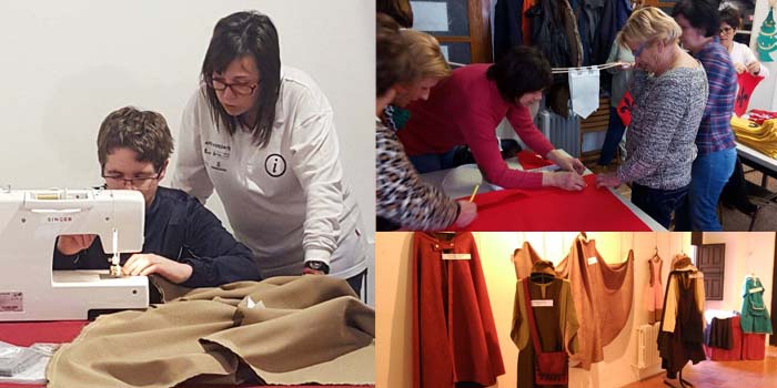 Taller de costura medieval en Ágreda