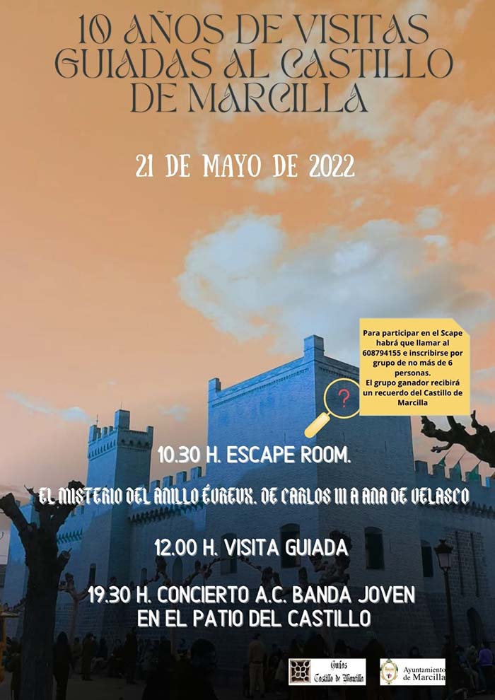 10 años de visitas guiadas al Castillo de Marcilla