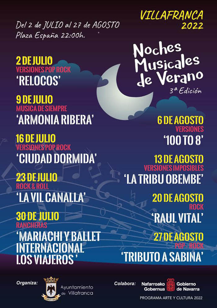villafranca actuaciones musicales
