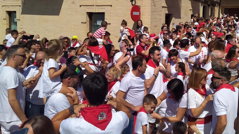 Plaza del Ayuntamiento de Murchante tras el cohete 2022