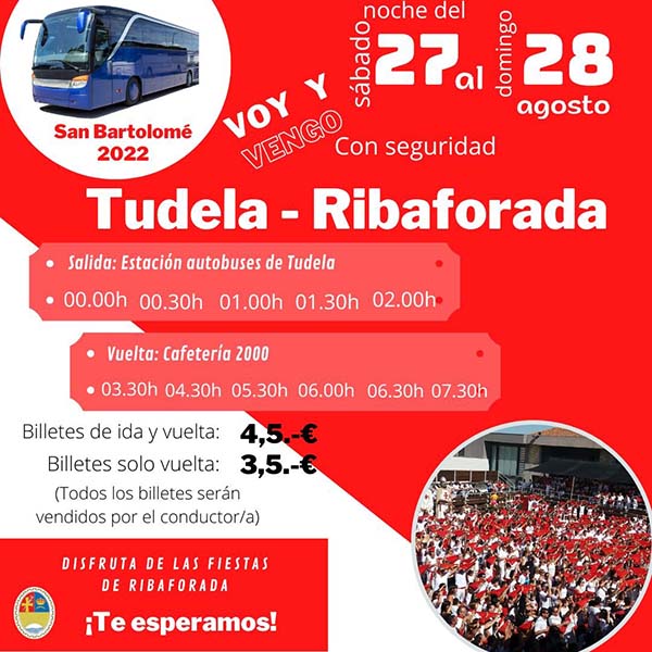 El 'Voy y Vengo' fianlmente parará en Fiestas de Ribaforada