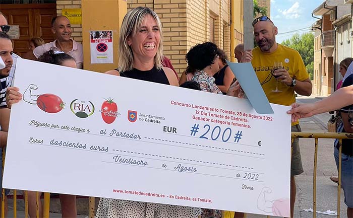 Ganadora Lanzamiento de Tomate Cadreita 2022. Tania Sánchez.