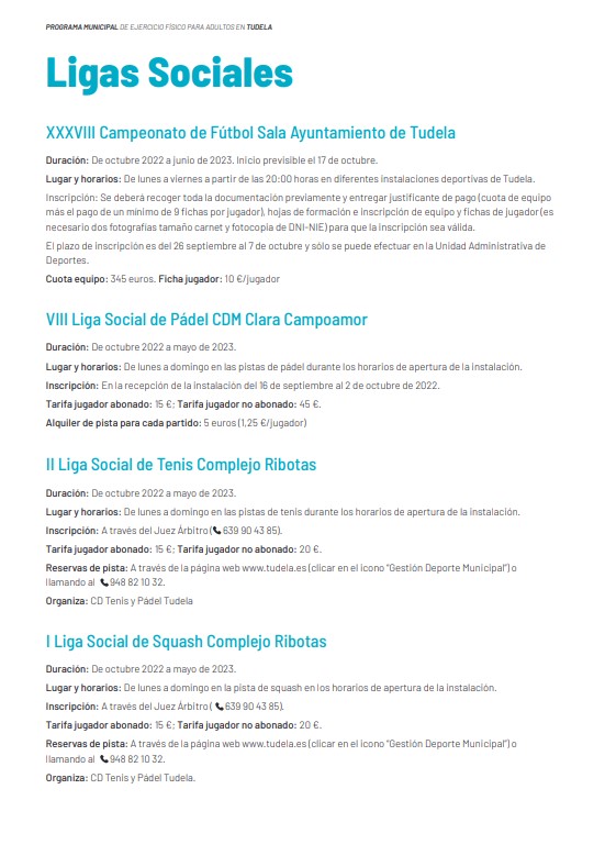 actividades deportivas programa10