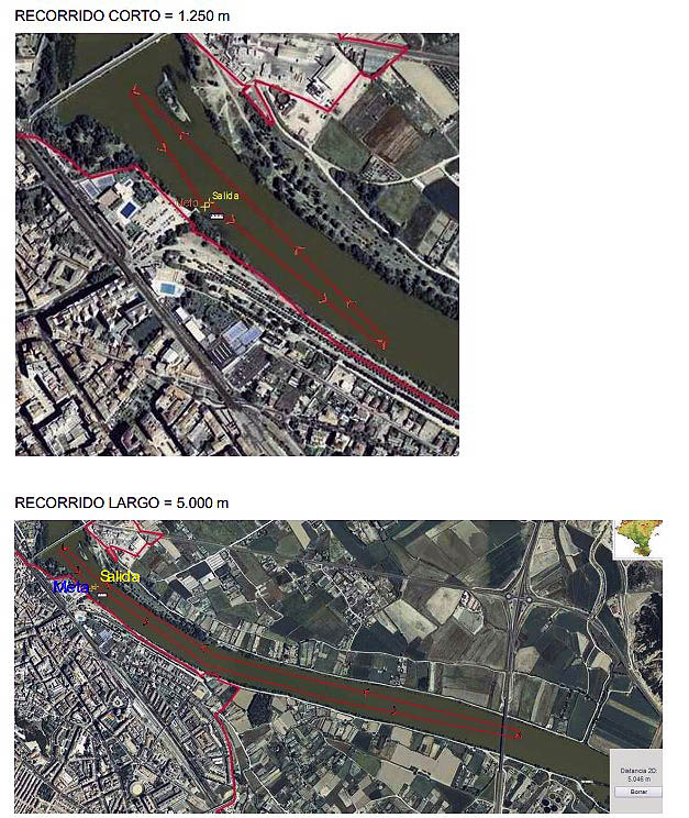 tudela regata entrepuentes recorridos