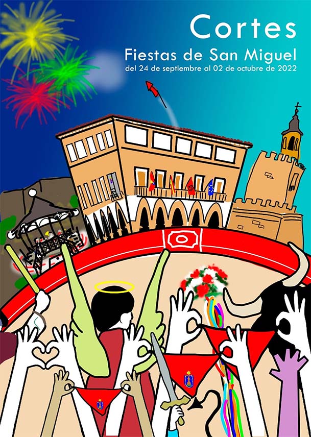Cartel de las fiestas de cortes 2022