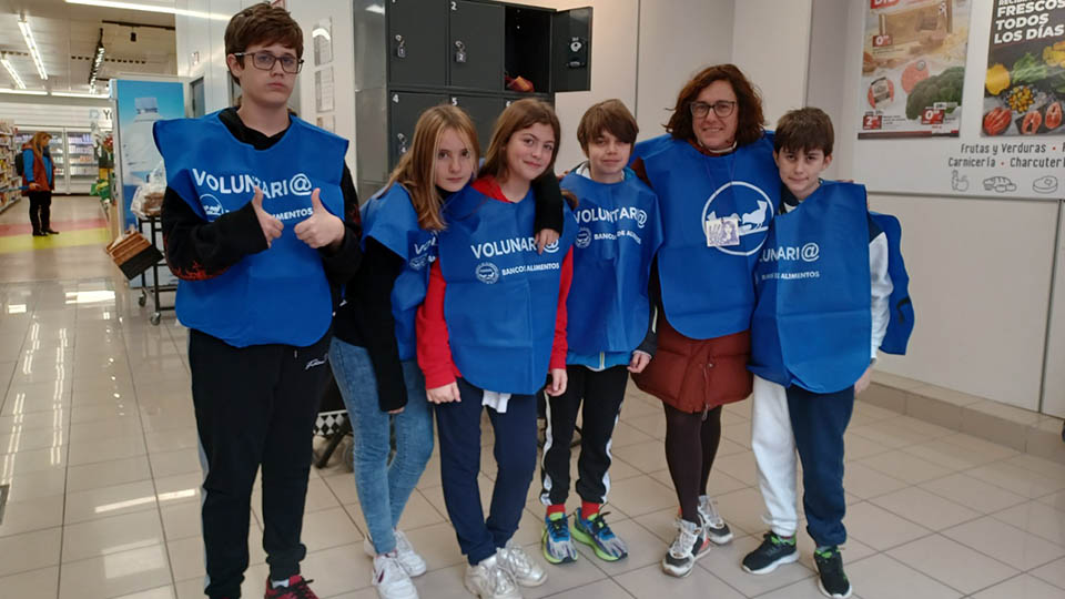 ies valle del ebro colaboracion banco alimentos