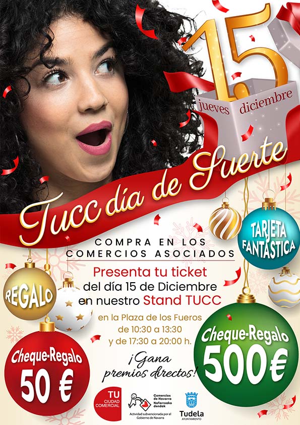 Cartel Tucc dia de suerte 2022