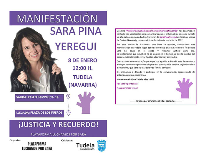 manifestacion sara pina
