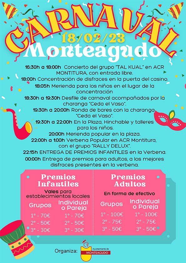programa carnaval monteagudo 2023