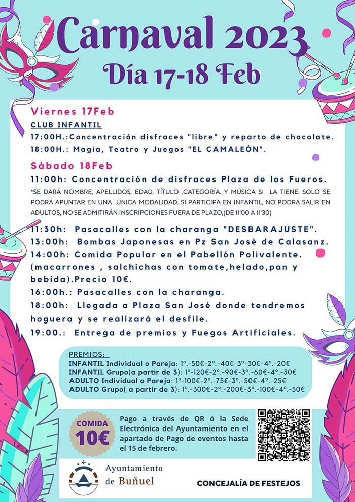 Programa Carnaval de Buñuel 2023