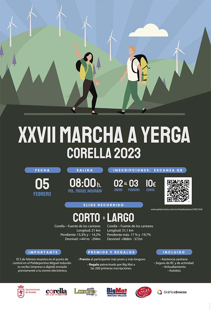 Cartel Corella marcha a Yerga 2023