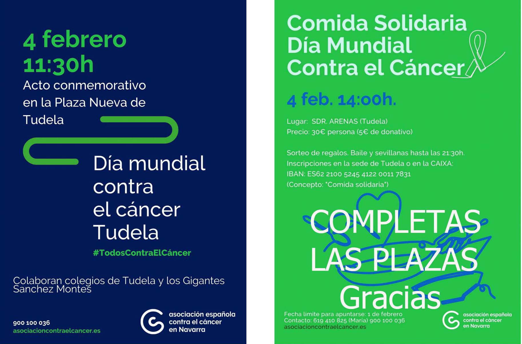Actos con motivo del Día Mundial del Cáncer en Tudela