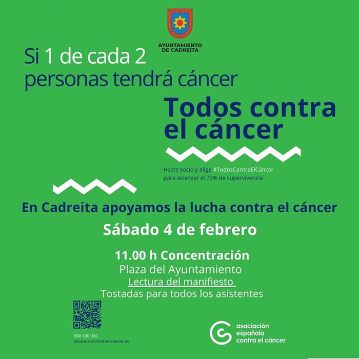 Actos con motivo del Día Mundial del Cáncer en Cadreita
