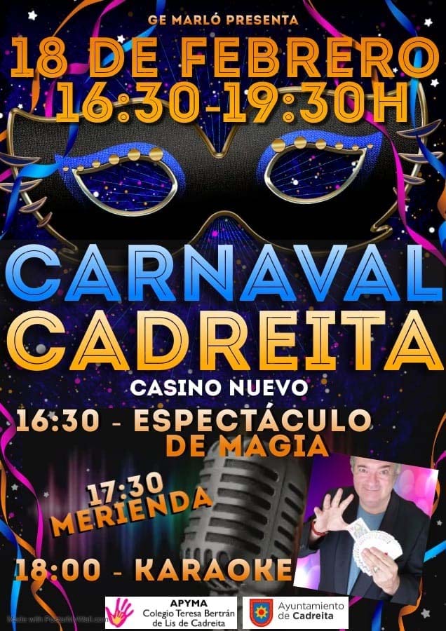 Cartel carnaval cadreita 2023