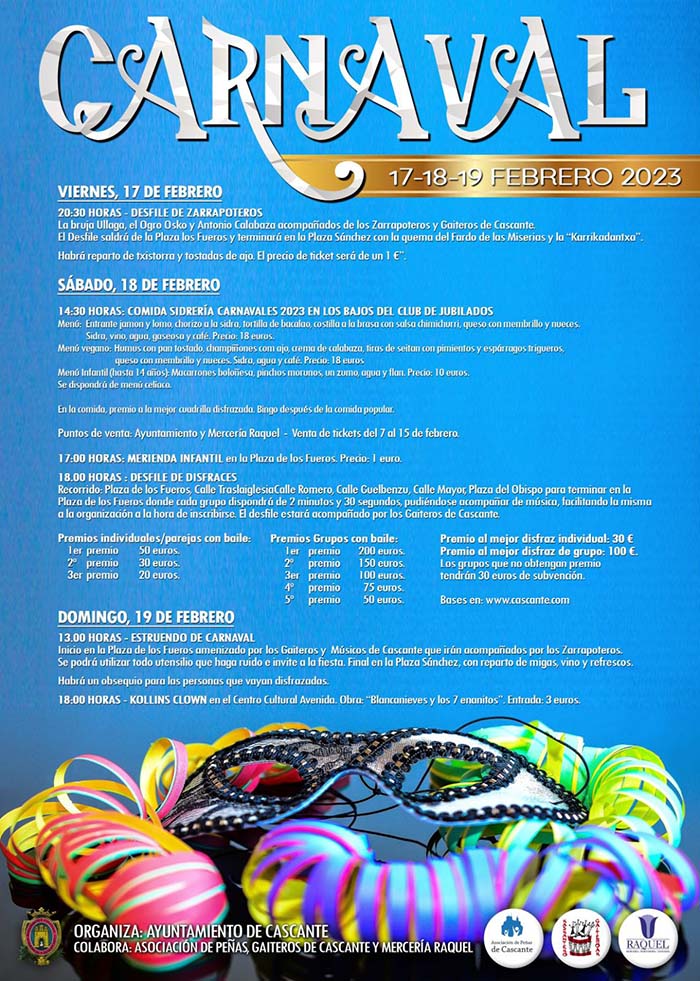 Cartel carnaval cascante 2023