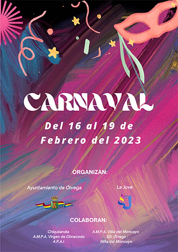 Cartel Carnaval en Ólvega 2023