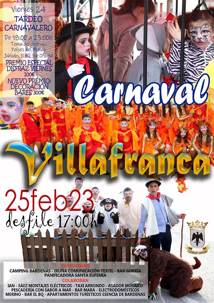 Cartel Carnaval Villafranca 2023