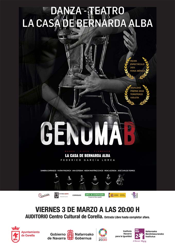 Cartel teatro-danza GENOMA B