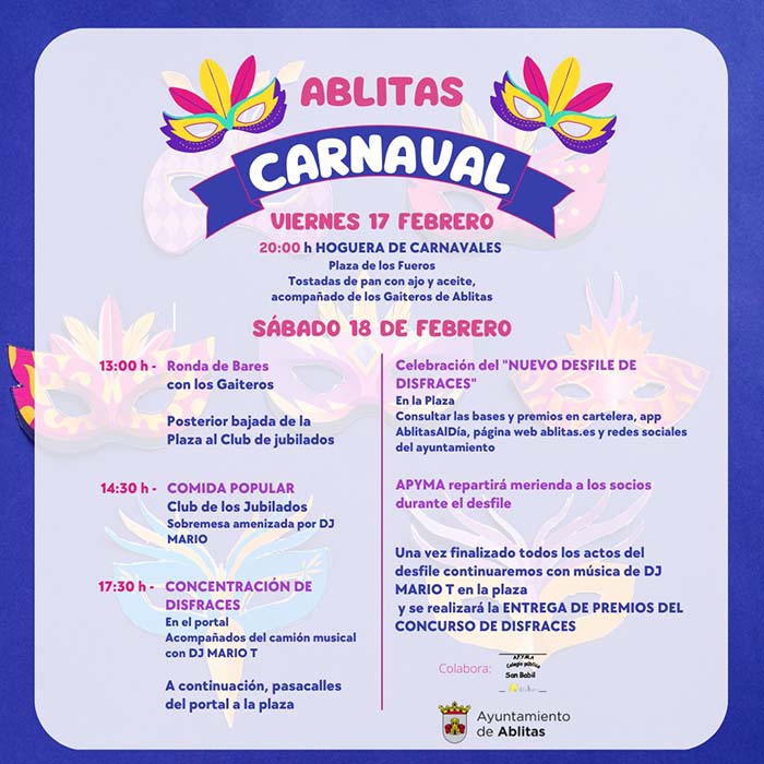 Cartel del Carnaval de Ablitas 2023